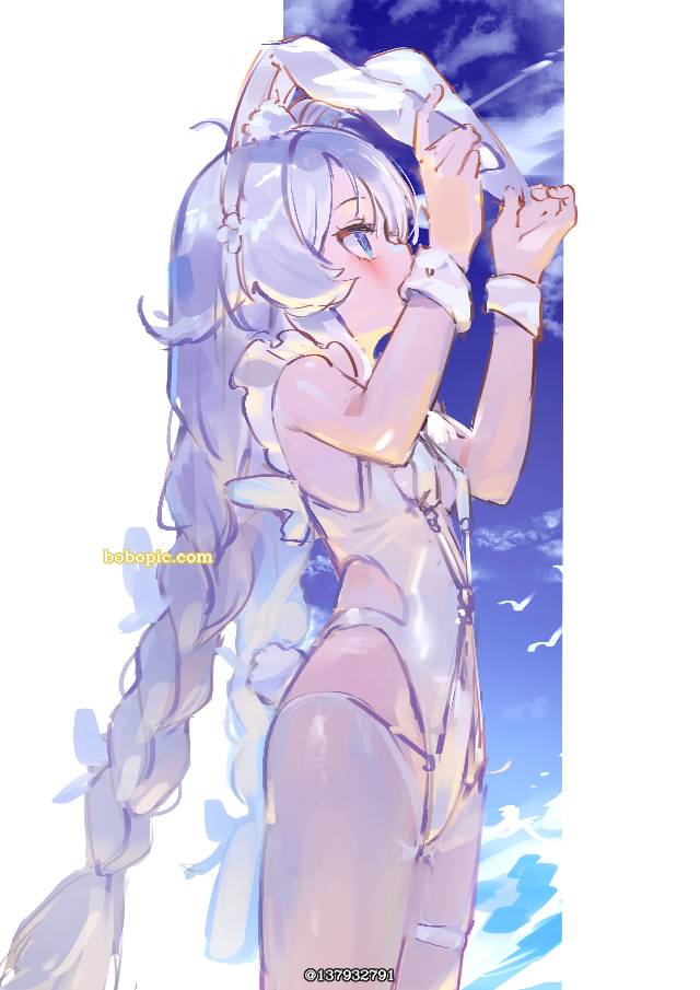 碧蓝航线, 恶毒（碧蓝航线）, 兔女郎, white bunny, Azur Lane 500+ bookmarks