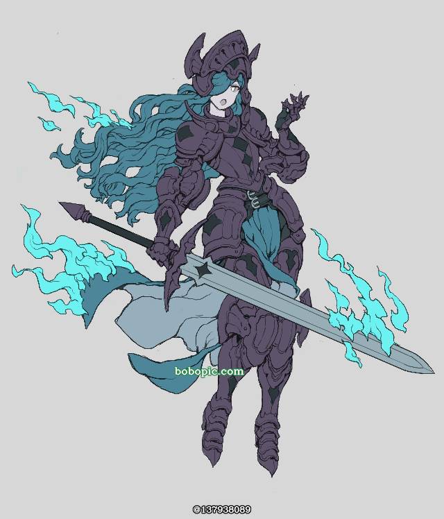 女孩子, 原创, 女骑士, character visual