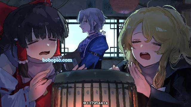 东方, 东方Project, 博丽灵梦, 雾雨魔理沙, rinnosuke morichika