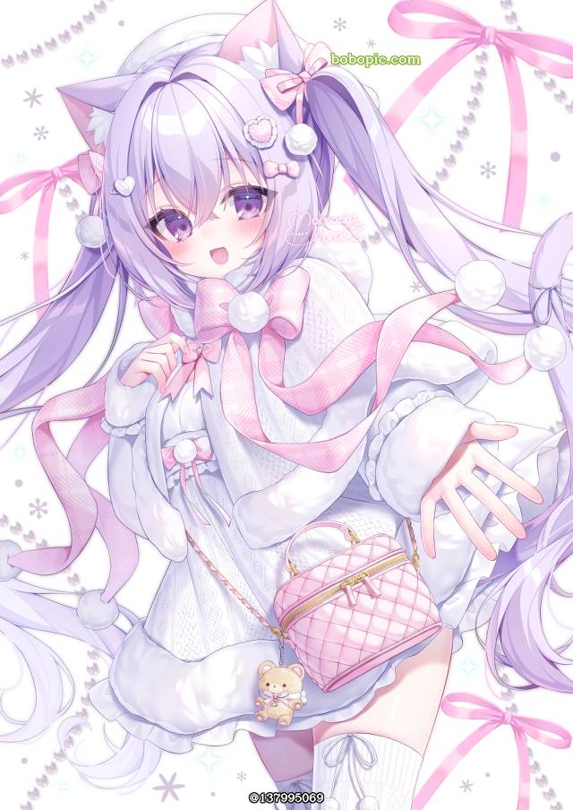 原创, 猫耳, cat ears, 兽耳, 双马尾