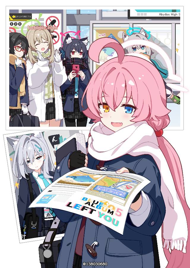 碧蓝档案, Takanashi Hoshino, Sunaookami Shiroko, Kuromi Serika, Izayoi Nonomi, Okusora Ayane