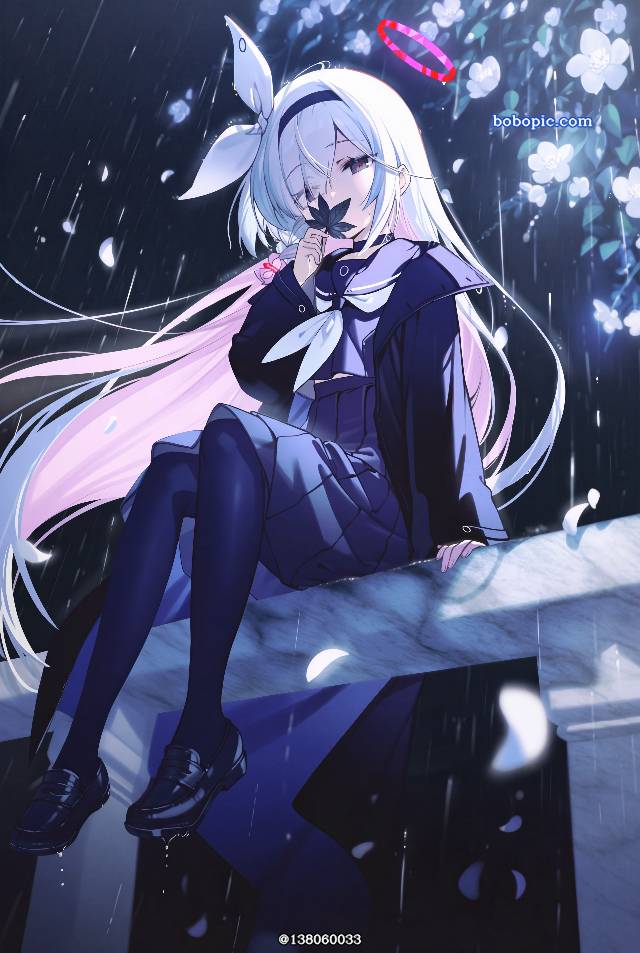 AI 画作, 碧蓝档案, Plana (Blue Archive), Plana, 女孩子, 萝莉, 风景