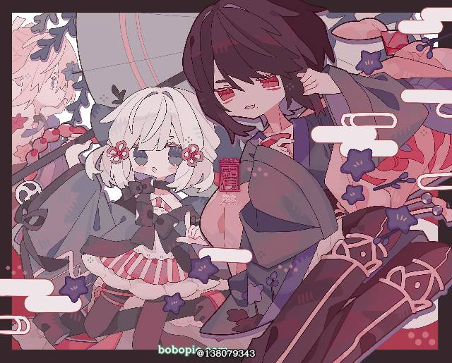 原创, 原创, 拟人化, floral playing cards