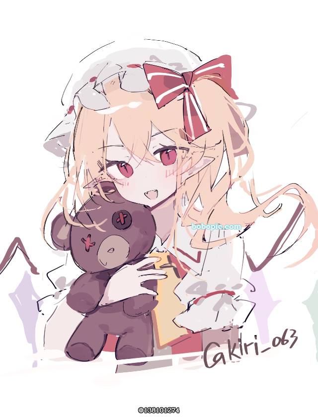 东方Project, 芙兰朵露・斯卡蕾特, 东方, 女孩子, chibi, 萝莉