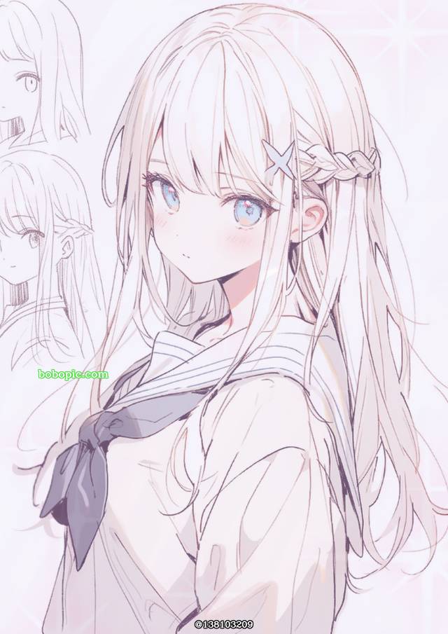 涂鸦, 女孩子, 原创, 线稿, sketch, 插画