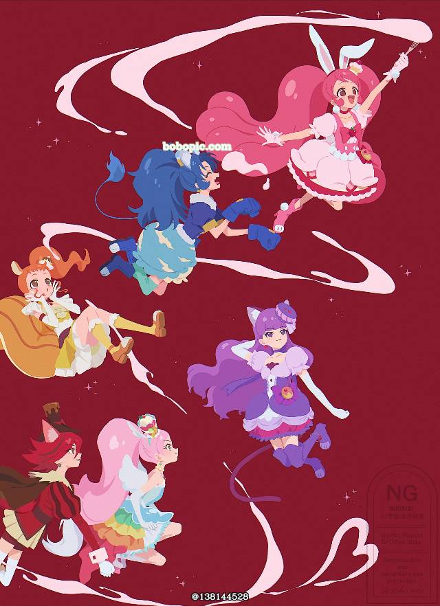 光之美少女 食尚甜心, Cure Whip, Cure Custard, Cure Gelato, Cure Macaron, Cure Chocola, Cure Parfait