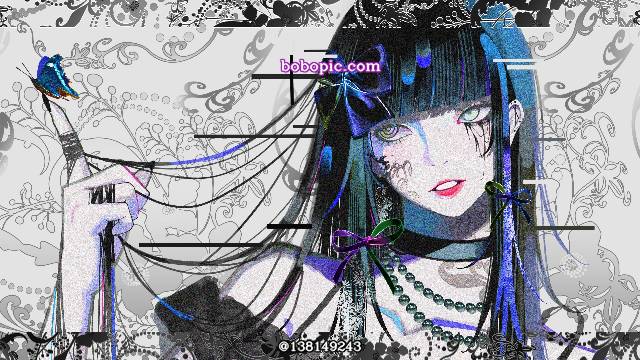 原创, 女孩子, 黑发, 黑长直, exposed shoulders, 白皮肤