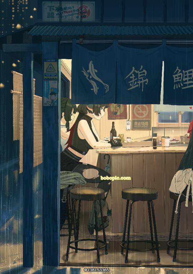 绝区零, Zenless Zone Zero 500+ Bookmarks, rain, market stall