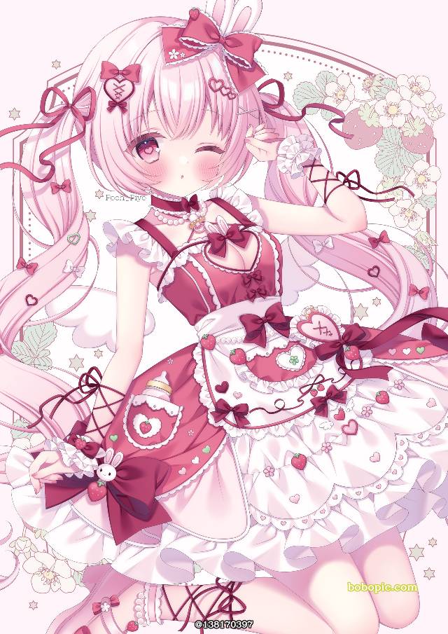 女孩子, frills, 双马尾