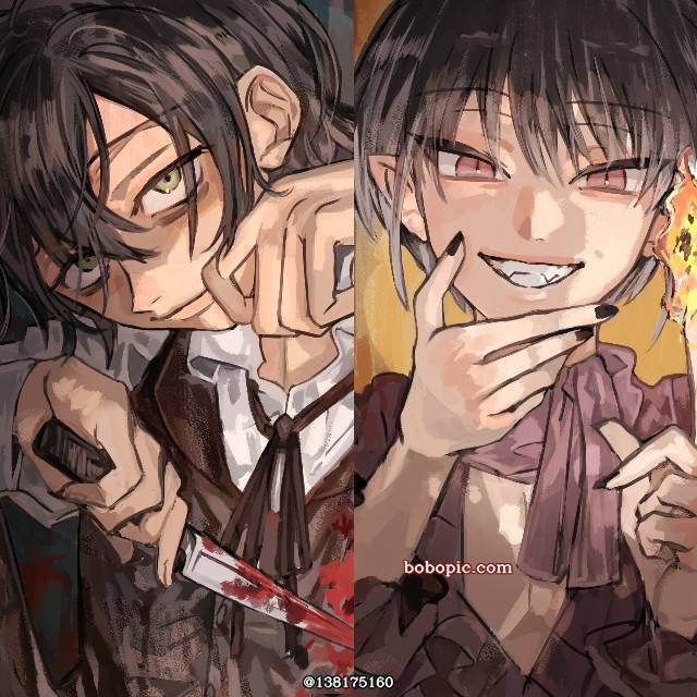 原创, 原创, 杀人鬼, vampire, 女孩子, 男孩子