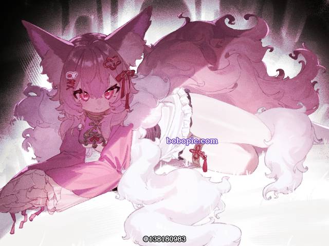 女孩子, 萝莉, 尾巴, 大腿, 兽耳