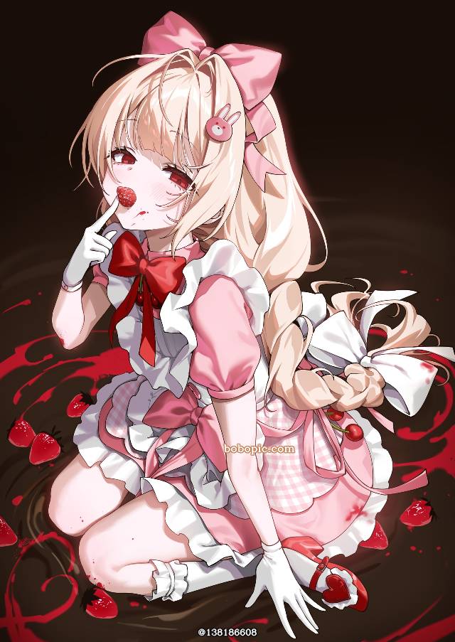 NIKKE：胜利女神, erosion, red eyes, strawberry