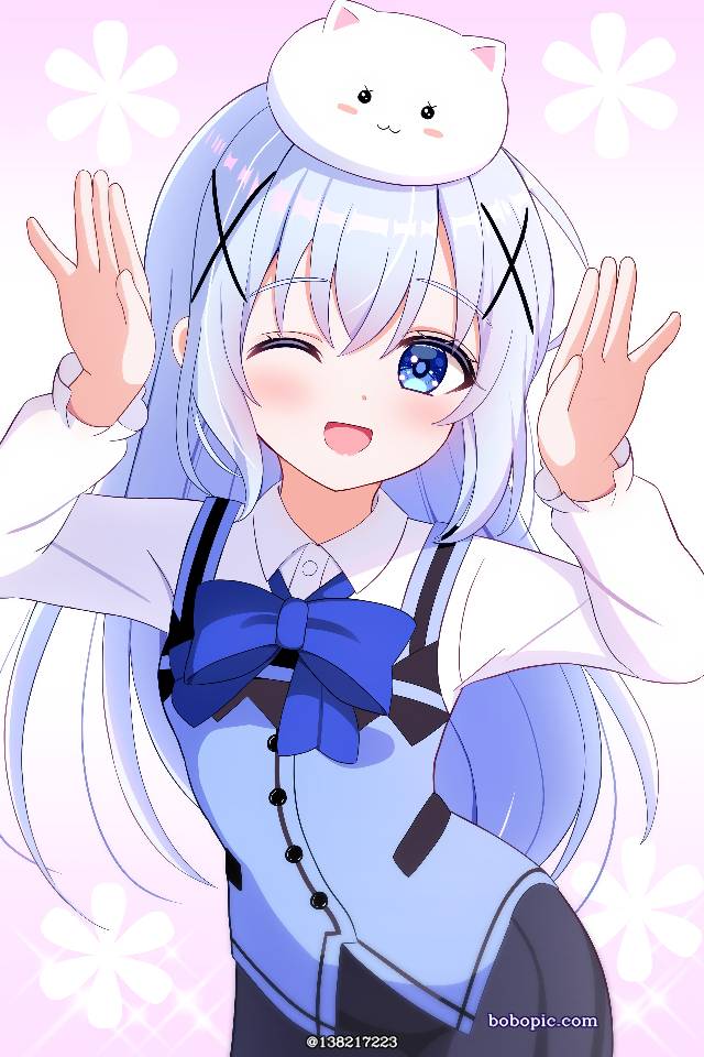 请问您今天要来点兔子吗？, 香风智乃, 点兔, rabbit-ears pose