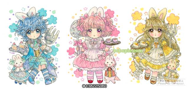 原创, 女孩子, Q版