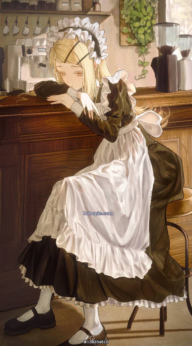 Gakuen IDOLM@STER, Hiro Shinosawa, 女仆装, 女仆, 白裤袜, 玛丽珍鞋, scenery