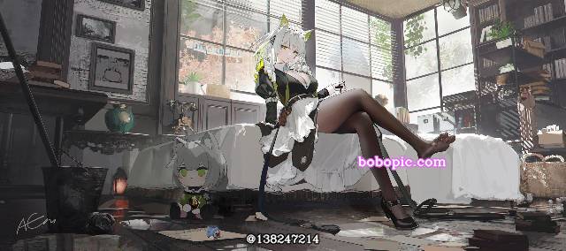 Arknights, wallpaper, stocking, Oppai, 女孩子, Kal'tsit, 凯尔希（明日方舟）, 黑丝袜