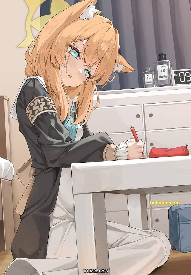 marie, Mari Iochi, 兽耳, 碧蓝档案, 女孩子, 修女