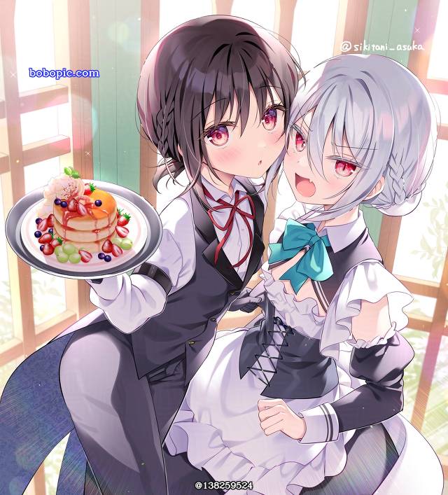 原创男女角色, 原创, 原创, female clothing, reverse trap, 女仆, butler