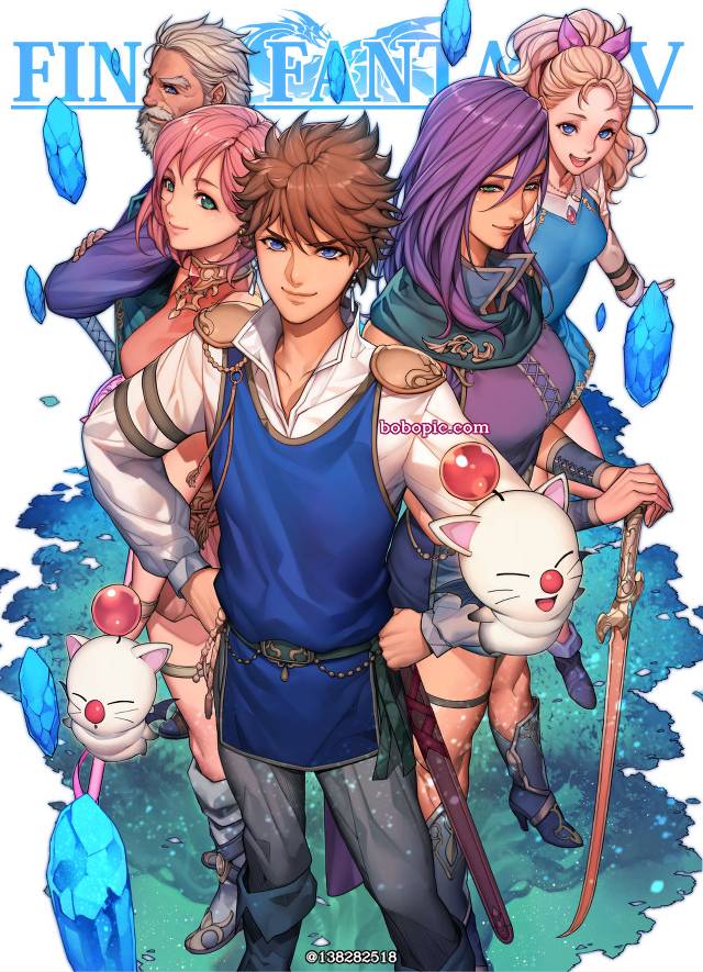 Bartz Klauser, 莫古利, Lenna Charlotte Tycoon, Faris Scherwiz, Krile Mayer Baldesion