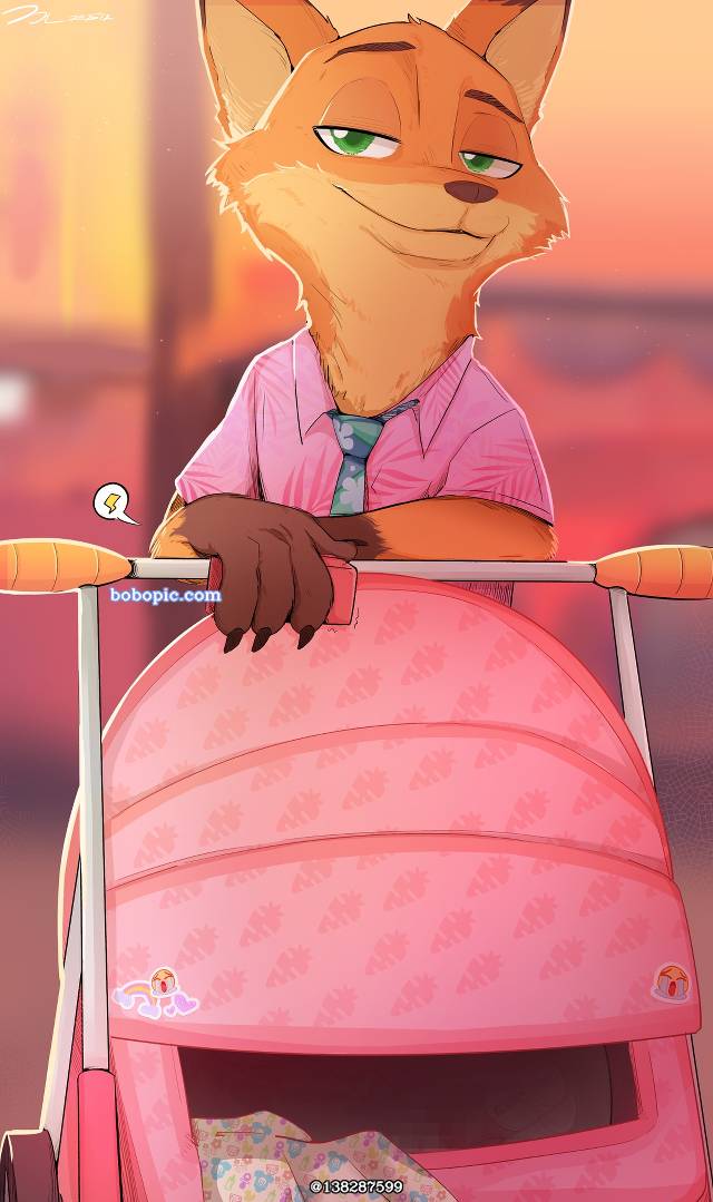 疯狂动物城, Nick/Judy, stroller, 野兽