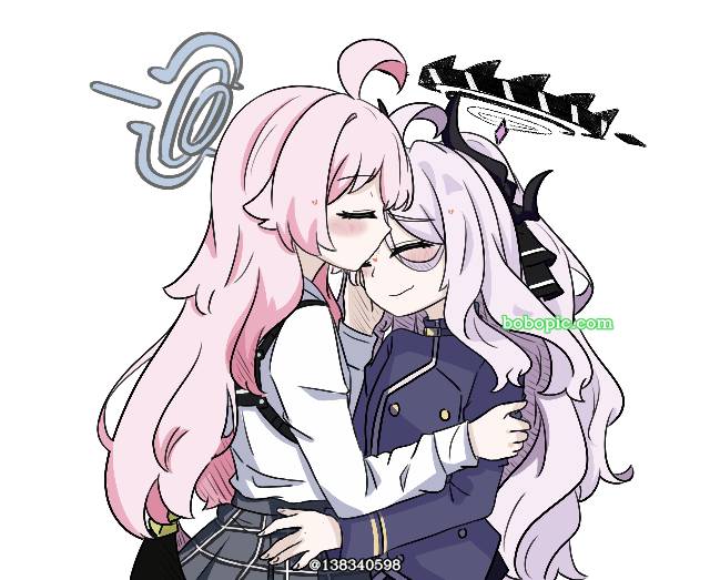 Sorasaki Hina, Takanashi Hoshino, 碧蓝档案, yuri, Hoshino/Hina