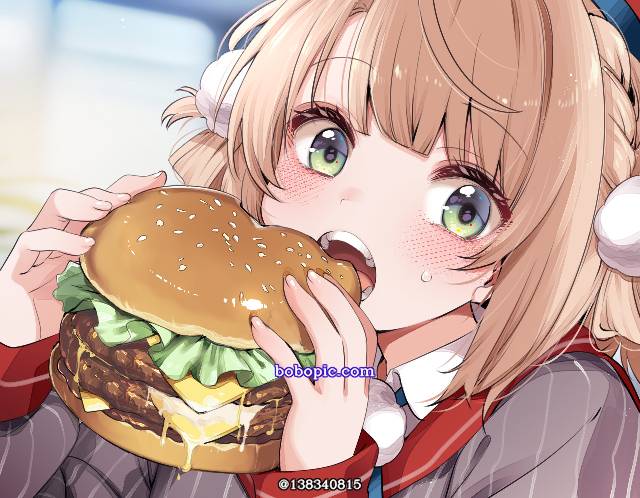 时雨忧, 虚拟主播, raincoat, 汉堡包