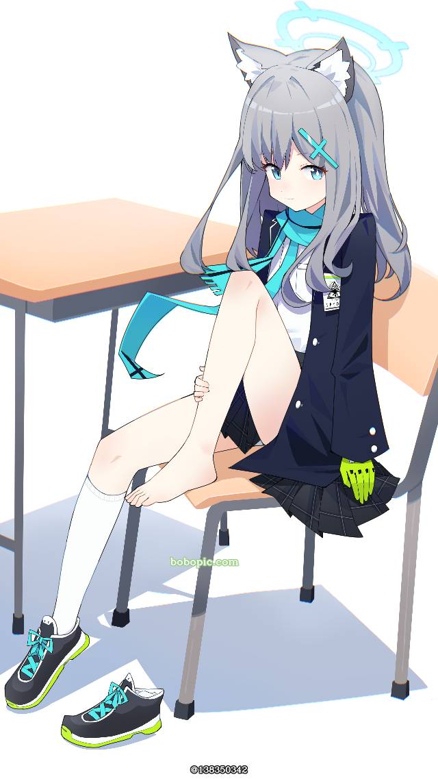 Sunaookami Shiroko, 碧蓝档案, 女孩子, 赤脚