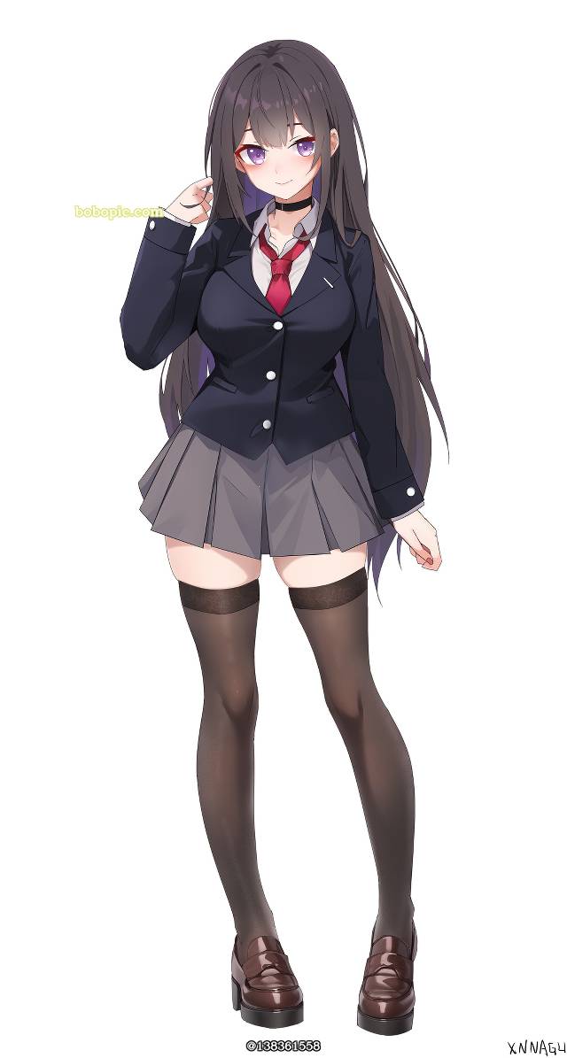 黑裤袜, 丝袜, 女高中生, uniform, ninja, 长手套