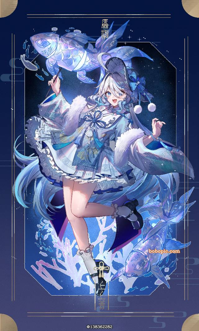 Genshin Impact, beautiful girl, 汉服, 芙宁娜, 原神1000收藏