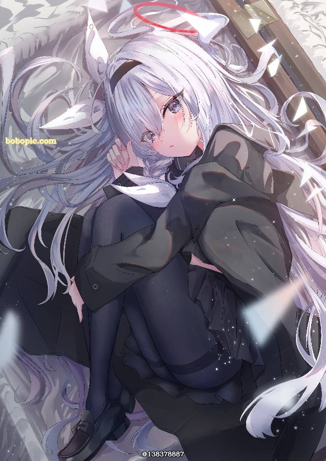 碧蓝档案, Plana (Blue Archive), Alona (Blue Archive), 二次创作, 白发, 萝莉, Plana