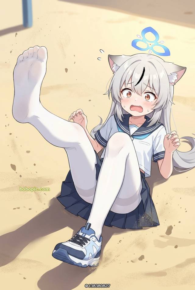 Sunohara Kokona, loli, 脚底, 白裤袜, 着袜足底, 碧蓝档案