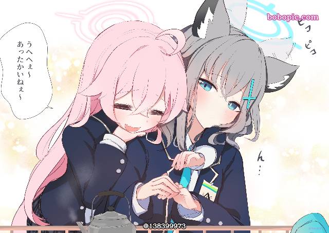 碧蓝档案, Sunaookami Shiroko, Takanashi Hoshino, yuri