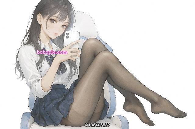 女孩子, 原创, 黑裤袜, 黑丝袜, young girl, 女高中生, AI 画作, 黑色丝袜, uniform