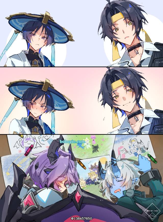 Genshin Impact, 绝区零, wanderer, Soukaku, 杜林（原神）, 跨界作品