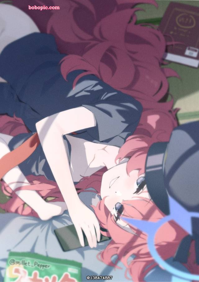 碧蓝档案, 枣伊吕波, 侧卧, Blue Archive 1000+ bookmarks