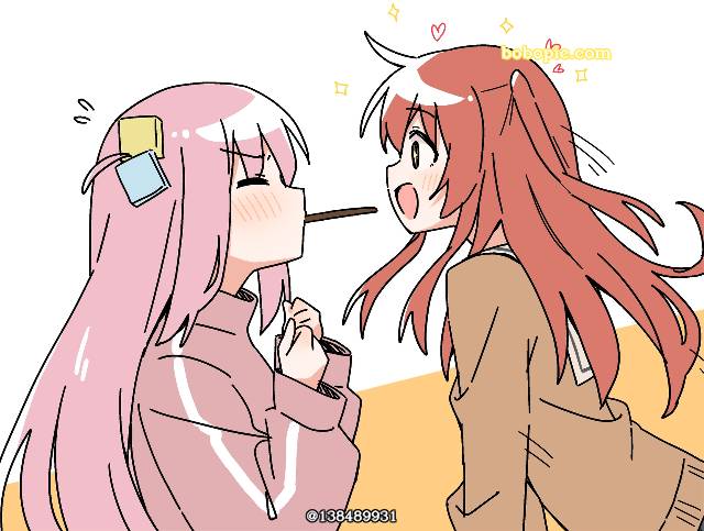 后藤一里×喜多郁代, Ikuyo Kita, 小波奇, 涂鸦, yuri