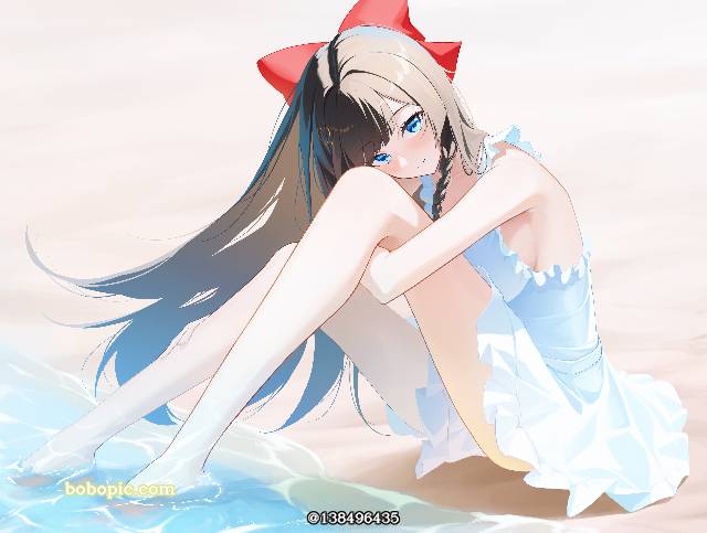 女孩子, young girl, blue eyes