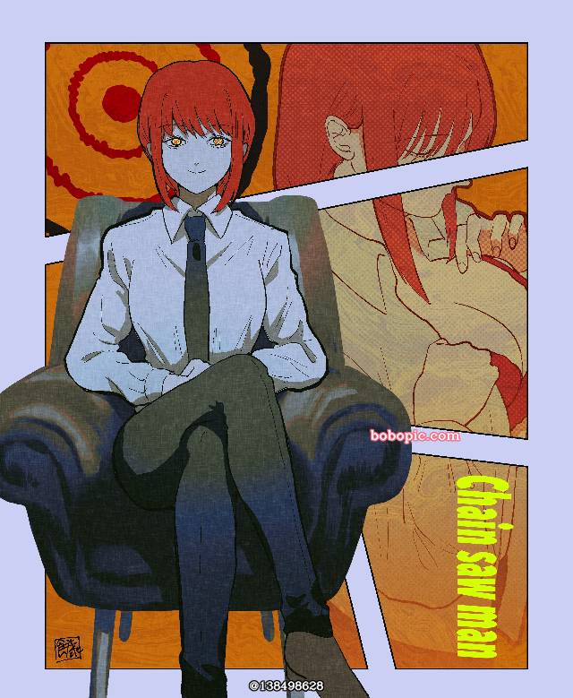 玛奇玛, Chainsaw Man, 跷二郎腿