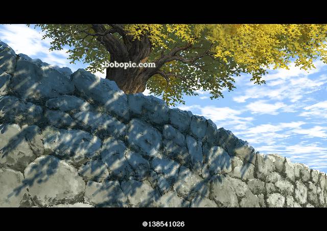 background, 插画, 风景, 漂亮, landscape painting, stone staircase