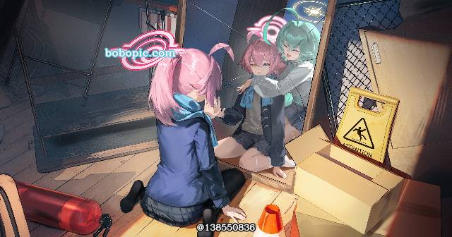 Takanashi Hoshino, Kuchinashi Yume, 粉色头发, 马尾, 异色瞳