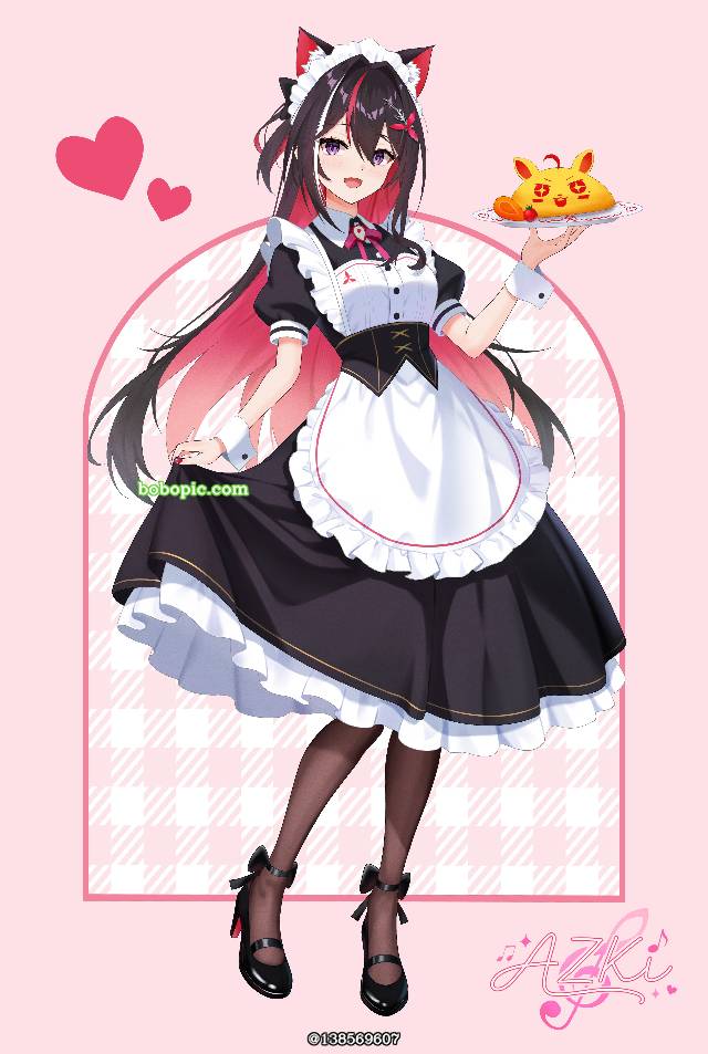 Hololive, 虚拟主播, 女仆装, 虚拟YouTuber 500收藏