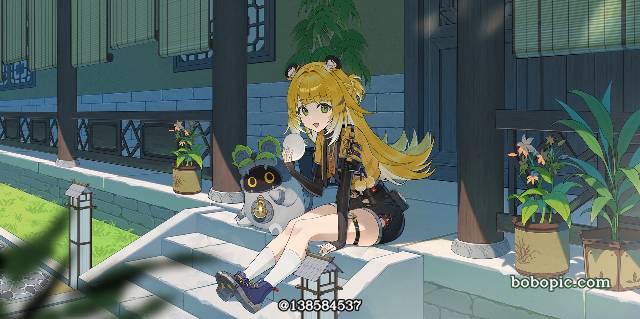 绝区零, Zenless Zone Zero 100+ Bookmarks, Ju Fufu, 兽耳, 金发, green eyes, 腿