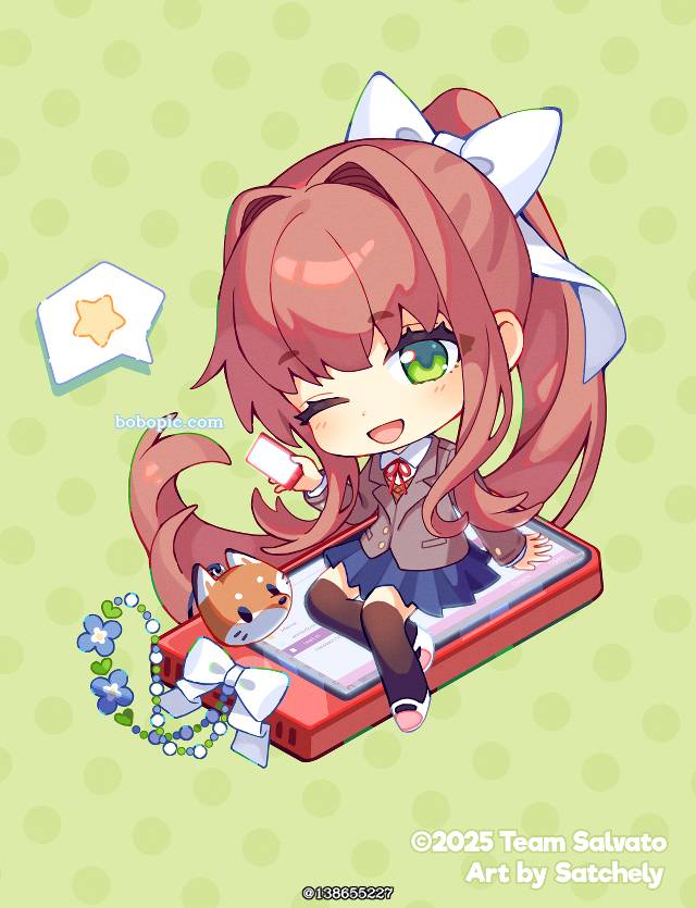 莫妮卡（心跳文学部）, Yuri (Doki Doki Literature Club!), Natsuki (Doki Doki Literature Club!), Sayori (Doki Doki Literature Club!)