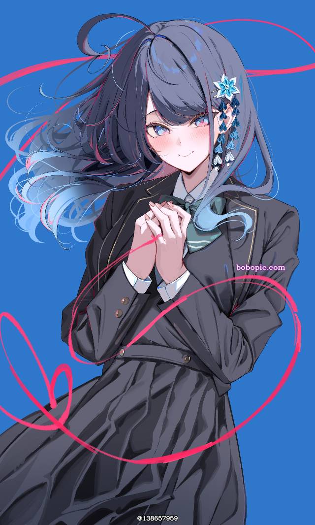 女孩子, 女英雄/女主角, blue hair, 轻小说, Dengeki Bunko