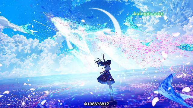 风景, 原创, background, 女孩子, 插画, 原创, 动画