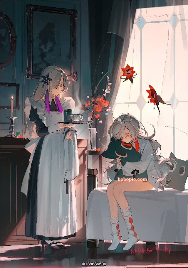 女孩子, illustration, maid, 异世界情绪, 异世界情绪美术部, Kamitsubaki