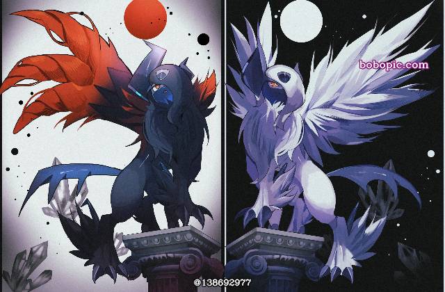 精灵宝可梦, 口袋妖怪, Pokémon Illustration, absol, Mega Absol