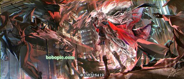 Arknights, 明日方舟, illustration, drawing on board, wallpaper, painting, 女孩子, Lappland