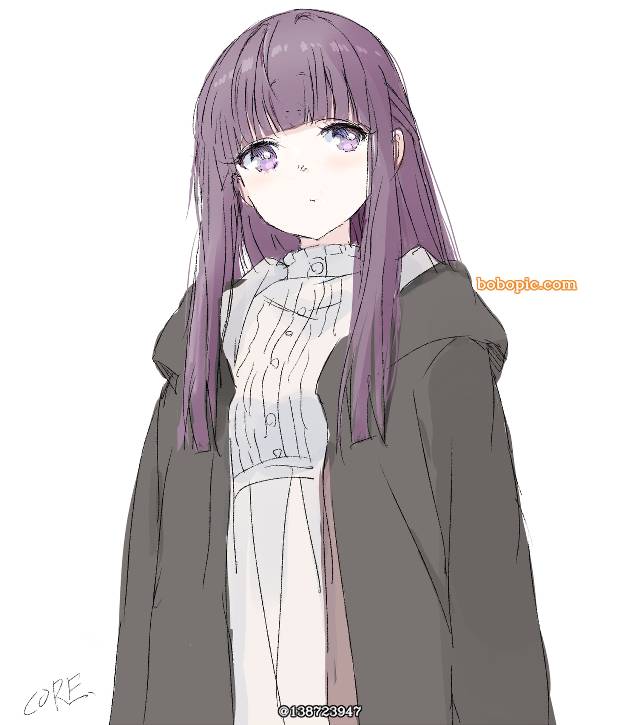 葬送的芙莉莲, young girl, Fern (Frieren: Beyond Journey's End), 长发