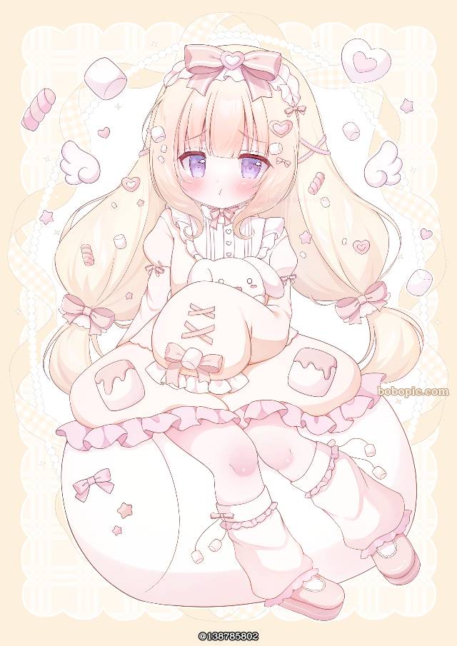 棉花糖, sweets, frills, 大腿, 冬CM, 蝴蝶结